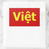 Vioott Rechthoekige Sticker (Tas)