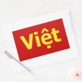 Vioott Rechthoekige Sticker (Envelop)