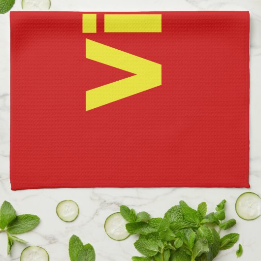 Vioott Theedoek (Gevouwen)