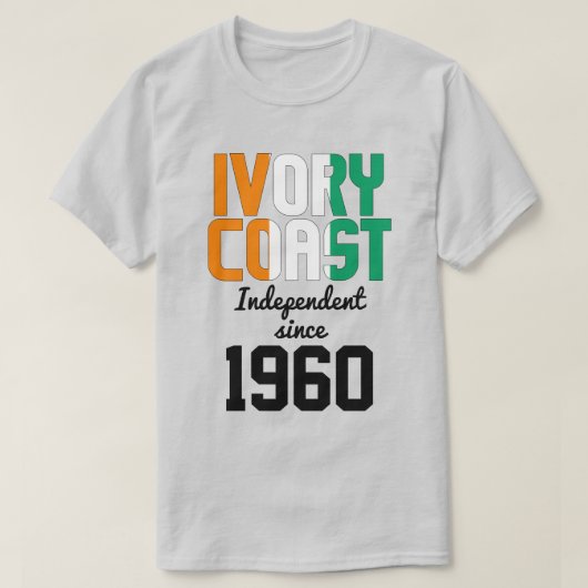 Viory Coast Flag Independence Celebration T-shirt (Design voorkant)