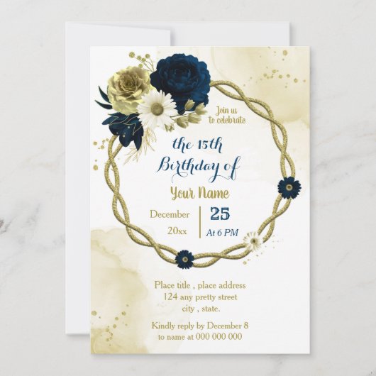 Viory mariniers goudfeest kaart (Voorkant)