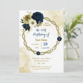 Viory mariniers goudfeest kaart (Staand voorkant)