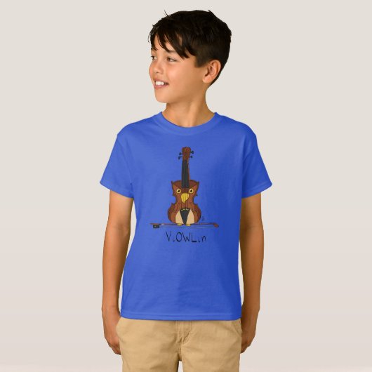 ViOWLin Violin Owl Kind's T-Shirt (Voorkant volledig)