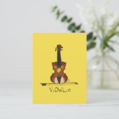 ViOWLin Violin Owl Music Briefkaart (Staand voorkant)