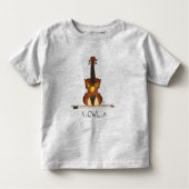 ViOWLin Violin Owl Music Kind Toddler T-Shirt (Voorkant)