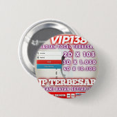 VIP138 - Bonus 100% Di depan Ronde Button 5,7 Cm (Voorkant /achterkant)
