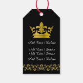 VIP #2 Royale Elegante Monogram Gift Tag Cadeaulabel (Achterkant)