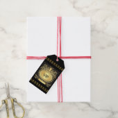 VIP #2 Royale Elegante Monogram Gift Tag Cadeaulabel (Met Touw)