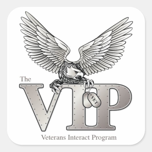 VIP 3"Stickers Vierkante Sticker (Voorkant)