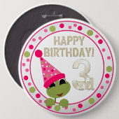 VIP 3e verjaardag Button (Voorkant /achterkant)