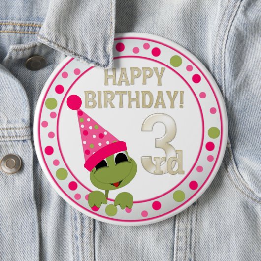 VIP 3e verjaardag Button (In situ)