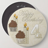 VIP 4TH BD-Button Ronde Button 6,0 Cm (Voorkant /achterkant)