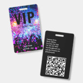 VIP Aangepaste evenement of concertnaam All Access Badge (Voor- en achterkant)