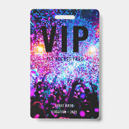 VIP Aangepaste evenement of concertnaam All Access Badge