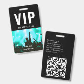 VIP Aangepaste Evenement of Concertnaam Alle Toega Badge (Voor- en achterkant)