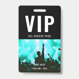 VIP Aangepaste Evenement of Concertnaam Alle Toega Badge