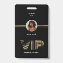 VIP Access Member Gold Foil Foto Nighclub