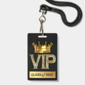 VIP-AFGELEIDE BADGE (Voorzijde met lanyard)