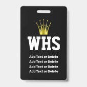 VIP-AFGELEIDE BADGE (Achterkant)