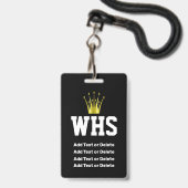 VIP-AFGELEIDE BADGE (Achterkant met lanyard)