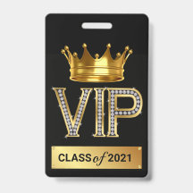 VIP-AFGESTUDEERDE BADGE