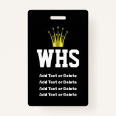 VIP-AFSTUDEREN BADGE (Achterkant)