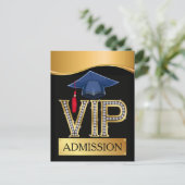 VIP-Afstuderen / elke gelegenheid Briefkaart (Staand voorkant)