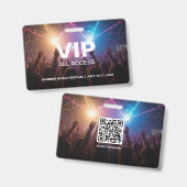 VIP All Access Concert | Backstage Pass Fest Badge (Voor- en achterkant)