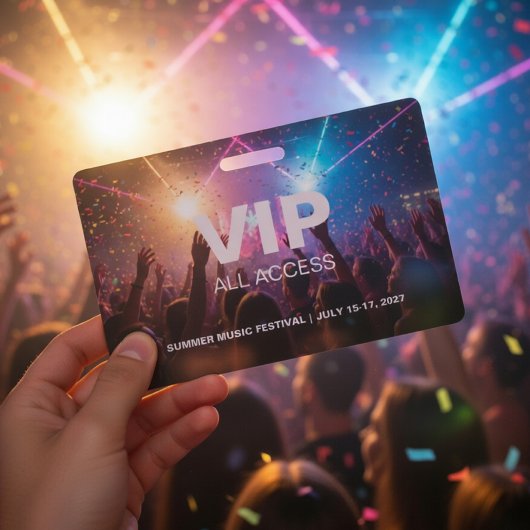 VIP All Access Concert | Backstage Pass Fest Badge