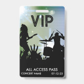 VIP All Access-concertbadge Badge (Voorzijde)
