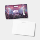 VIP All Access-concertbadge | Festival Backstage Badge (Voor- en achterkant)