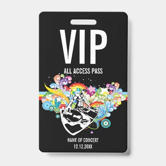 VIP All Access-concertpas Badge (Voorzijde)