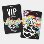 VIP All Access-concertpas Badge (Voor- en achterkant)