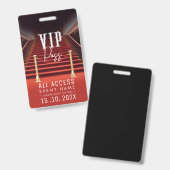 VIP All Access-evenement Badge (Voor- en achterkant)