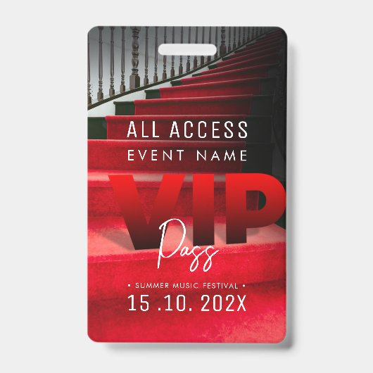 VIP All Access-evenement Badge (Voorzijde)