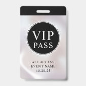 VIP All Access Event Eenvoudige Iridescente Parel  Badge (Achterkant)