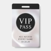 VIP All Access Event Eenvoudige Iridescente Parel  Badge (Voorzijde)