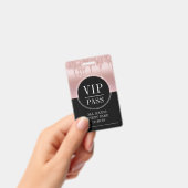 VIP All Access Event Metallic Roos Gold Black Badge (Handheld)