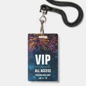 VIP All Access Evententoegang | Vuurwerkfinale Badge (Voorzijde met lanyard)