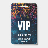 VIP All Access Evententoegang | Vuurwerkfinale Badge (Achterkant)