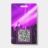 VIP All Access Festival Badge QR Code (Achterkant)