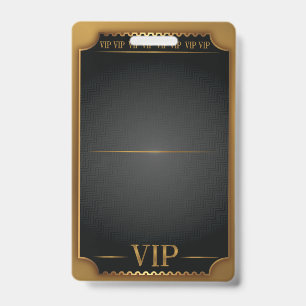 VIP ALL ACCESS Gouden Pas BLANK Pas Aan Uw Wensen Badge