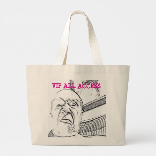 VIP ALL ACCESS GROTE TOTE BAG (Achterkant)