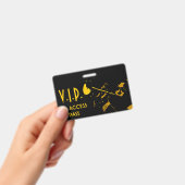 VIP All Access Horizontale Pas bij Muziekgebeurten Badge (Handheld)