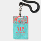 VIP All Access Naam Foto Aangepast Concerbadge Badge (Voorzijde met lanyard)