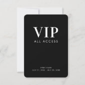 VIP All Access Pas 3.5" x 5" Event ID-badge Kaart (Voorkant)