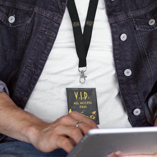 VIP All Access-pas bij muziekgebeurtenis Verticale Badge