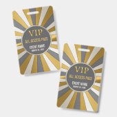VIP All-Access-Pas Evenement ID-badge Badge (Voor- en achterkant)