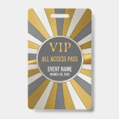 VIP All-Access-Pas Evenement ID-badge Badge (Achterkant)