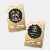 VIP All Access Pas Event ID Badge (Voor- en achterkant)